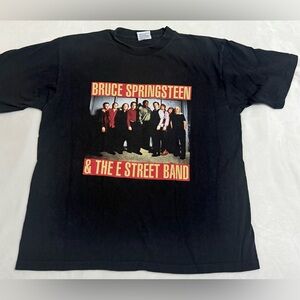 Vtg 1999 Bruce Springsteen & The E Street Band Tour Black T Shirt Sz L USA Made